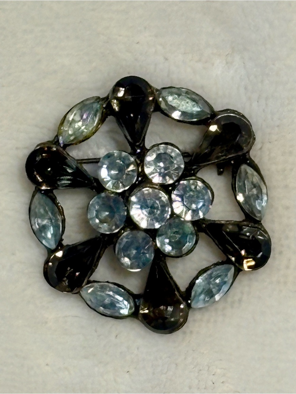 Vintage Brooch Pin Lot of 5 Rhinestone Butterfly Floral Costume Jewelry - Picture 8 of 13